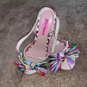 Betsy Johnson Ribbon Wedges